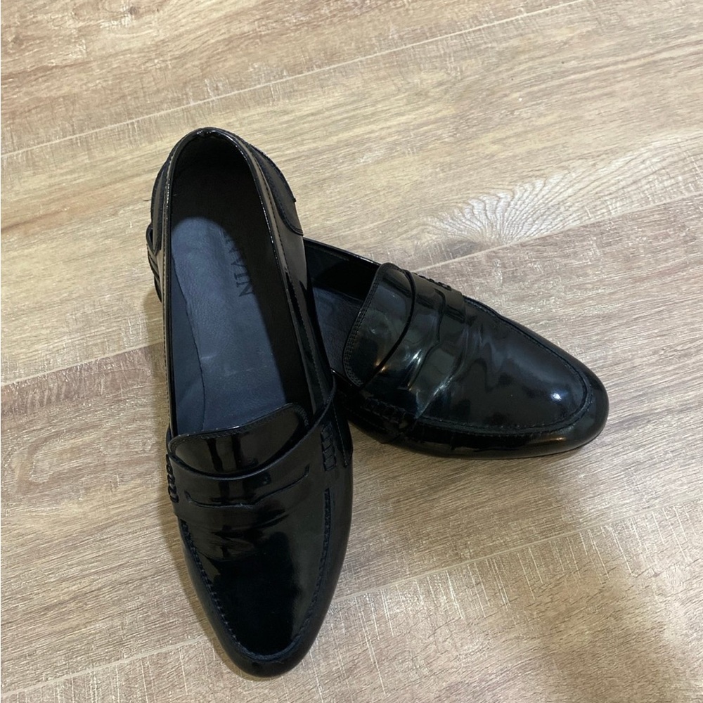 Lanvin Black Gloss Patent Leather Slip-On Loafers - Picture 3 of 5